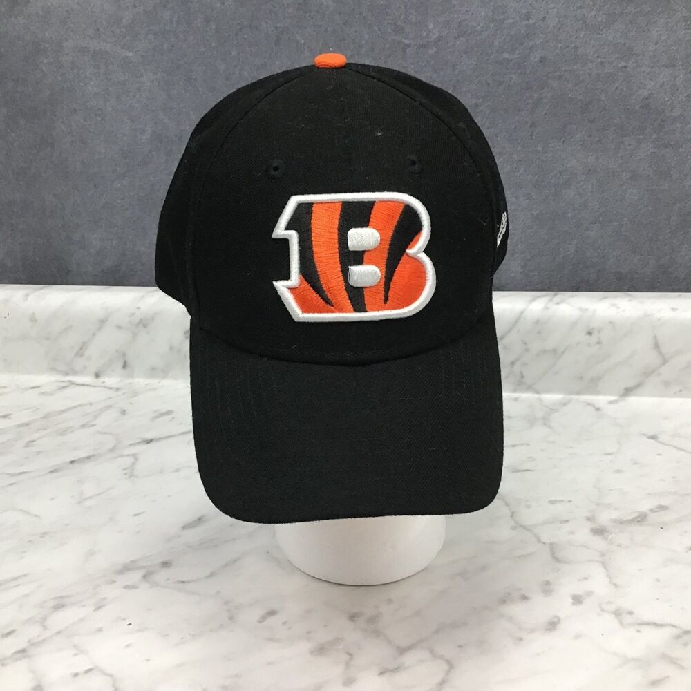 Cincinnati Bengals New Era 9FORTY Hat Men's Adjustable Black Orange NFL